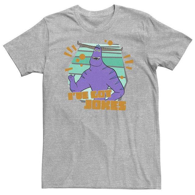 Disney Big & Tall Pixar Monsters At Work Tylor "I've Got Jokes" Tee, Men's, Size: 4XL, Med Grey - Size: 4XL Product Image