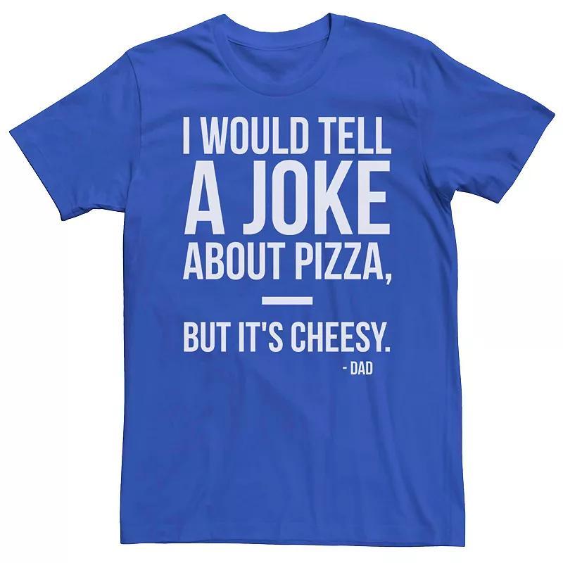 Mens Cheesy Pizza Joke Tee Product Image