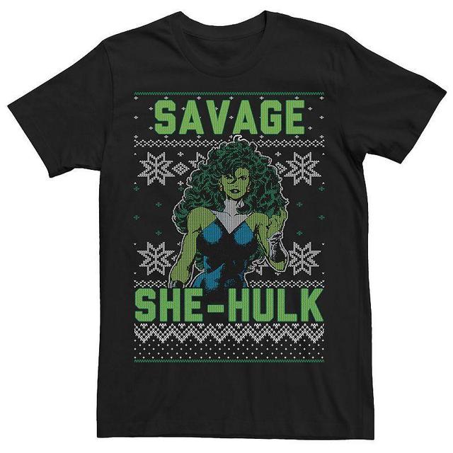 Mens Marvel She-Hulk Ugly Christmas Sweater Tee Product Image