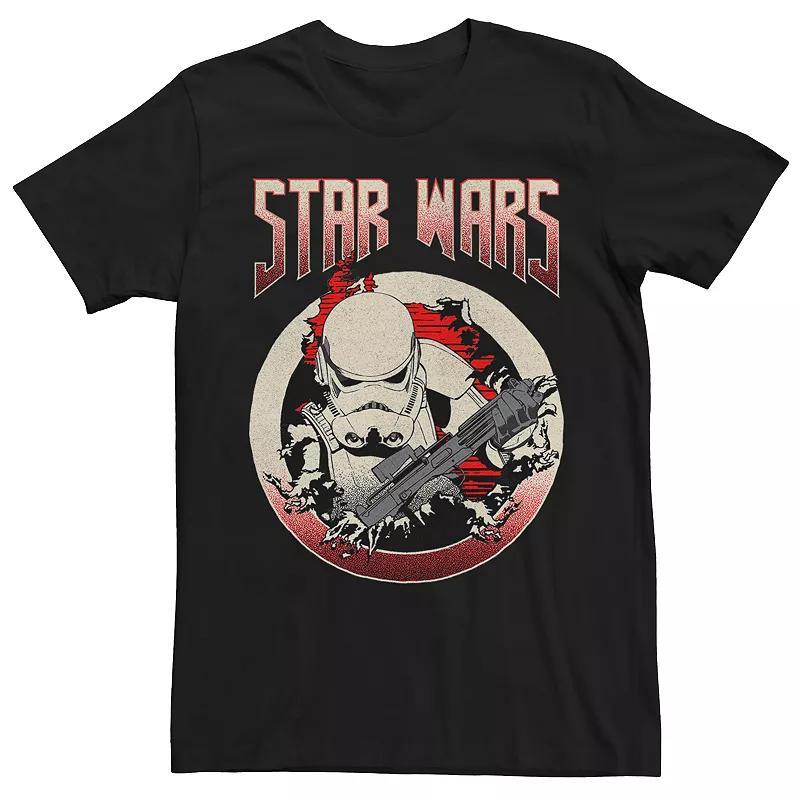 Mens Star Wars Stormtrooper Breakthrough Action Short Sleeve Tee Product Image