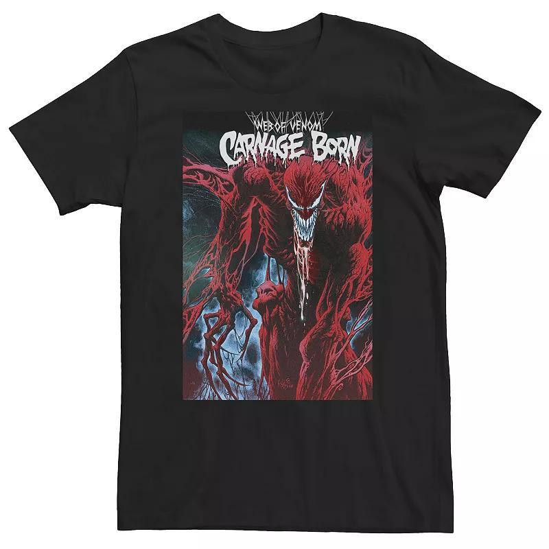 Big & Tall Marvel Web Of Venom Carnage Born Tee, Mens Black Product Image