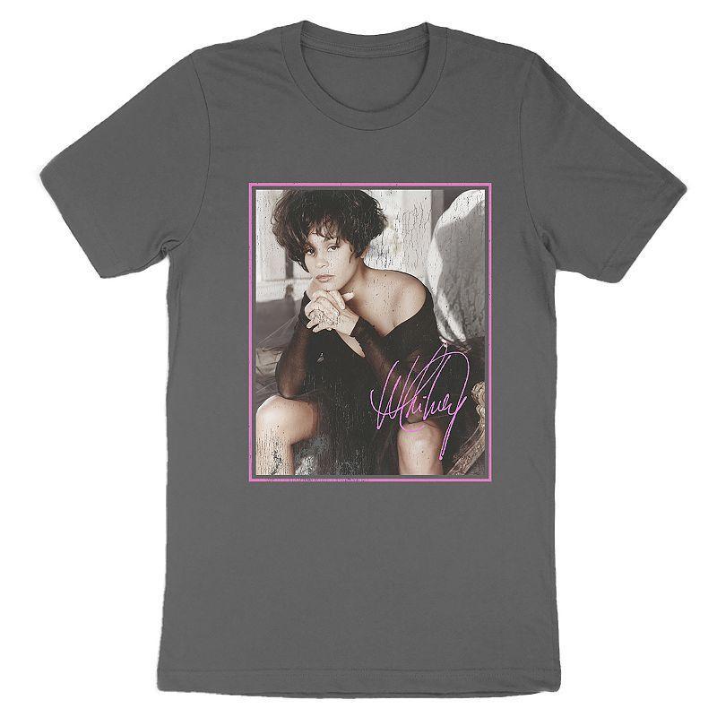 Mens Whitney Houston Tee Grey Product Image