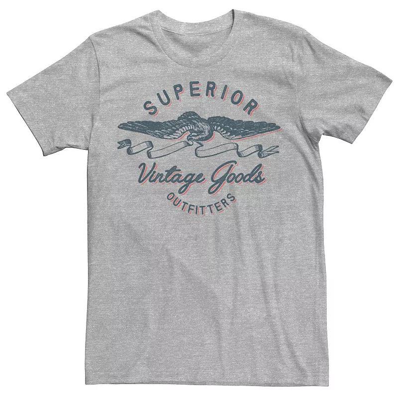 Mens Superior Outfitters Vintage Goods Logo Tee, Boys Athletic Grey Product Image