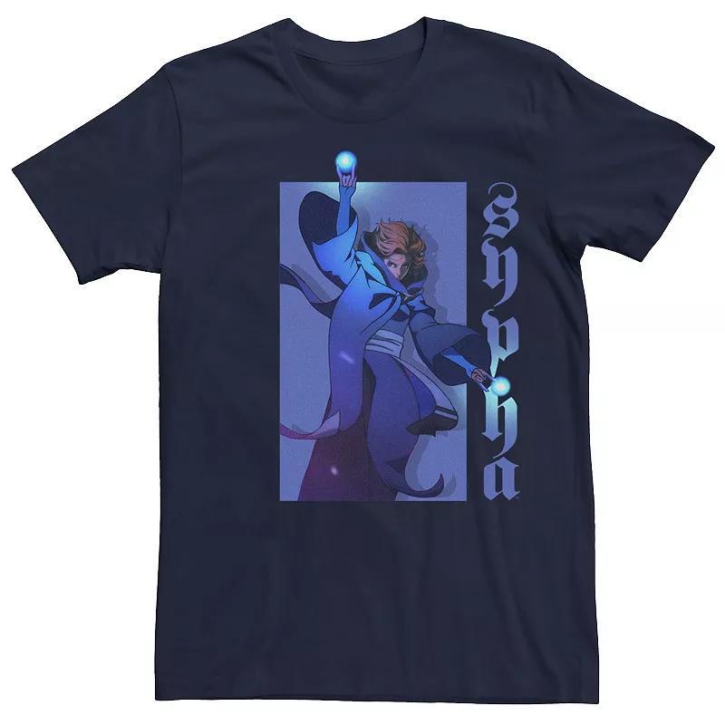 Mens Netflix Castlevania Sypha Character Portrait Tee Blue Product Image