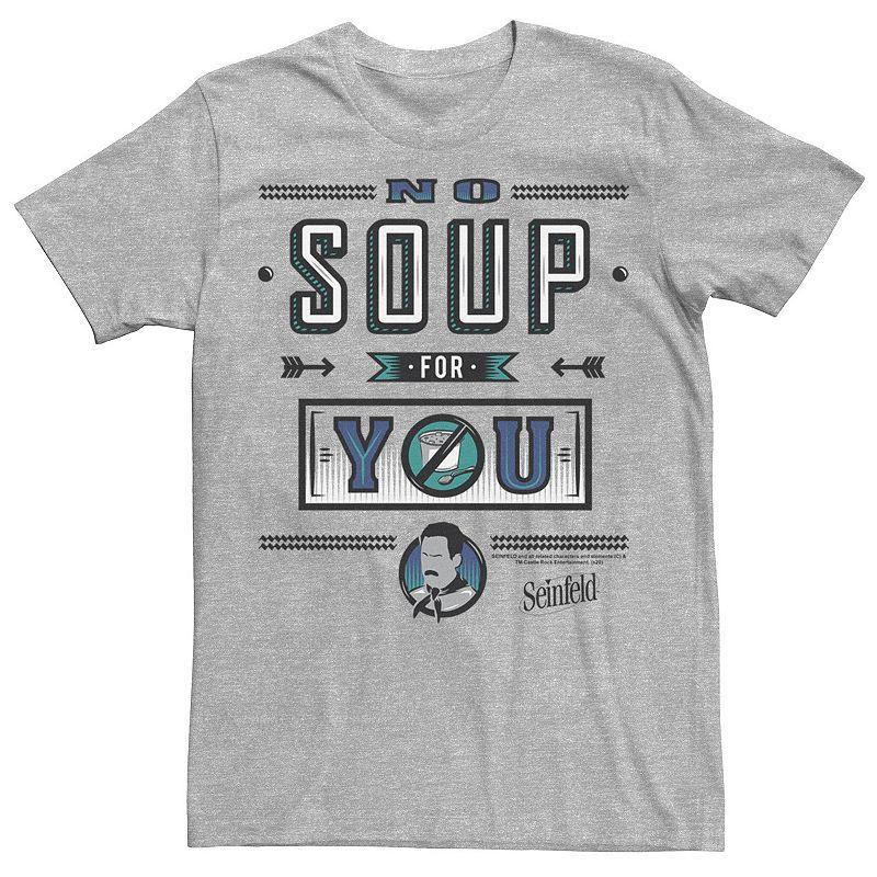 Mens Seinfeld Soup For You Tee Athletic Grey Product Image