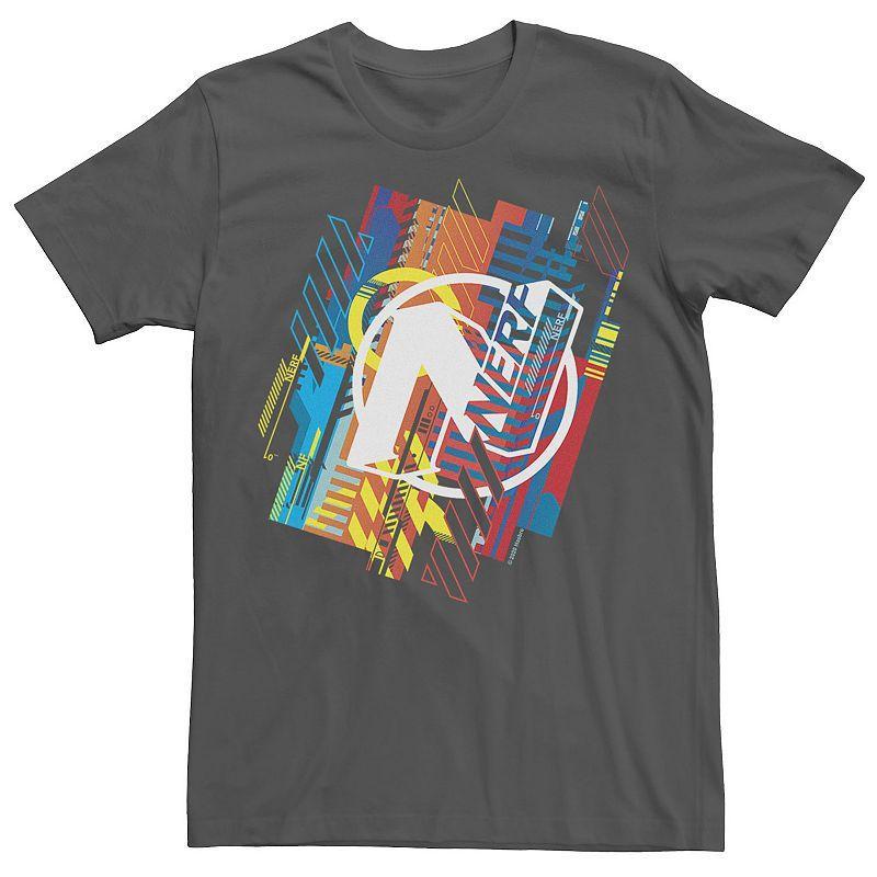 Mens Nerf N Glitched Logo Tee Grey Product Image