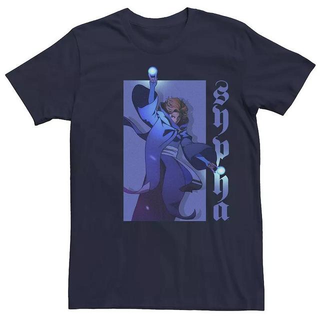 Big & Tall Netflix Castlevania Sypha Character Portrait Tee, Mens Blue Product Image