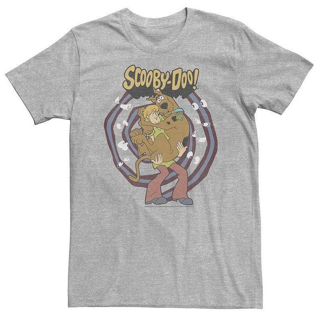 Big & Tall Scooby-Doo Shaggy And Scooby Spiral Eyes Portrait Tee, Mens Athletic Grey Product Image