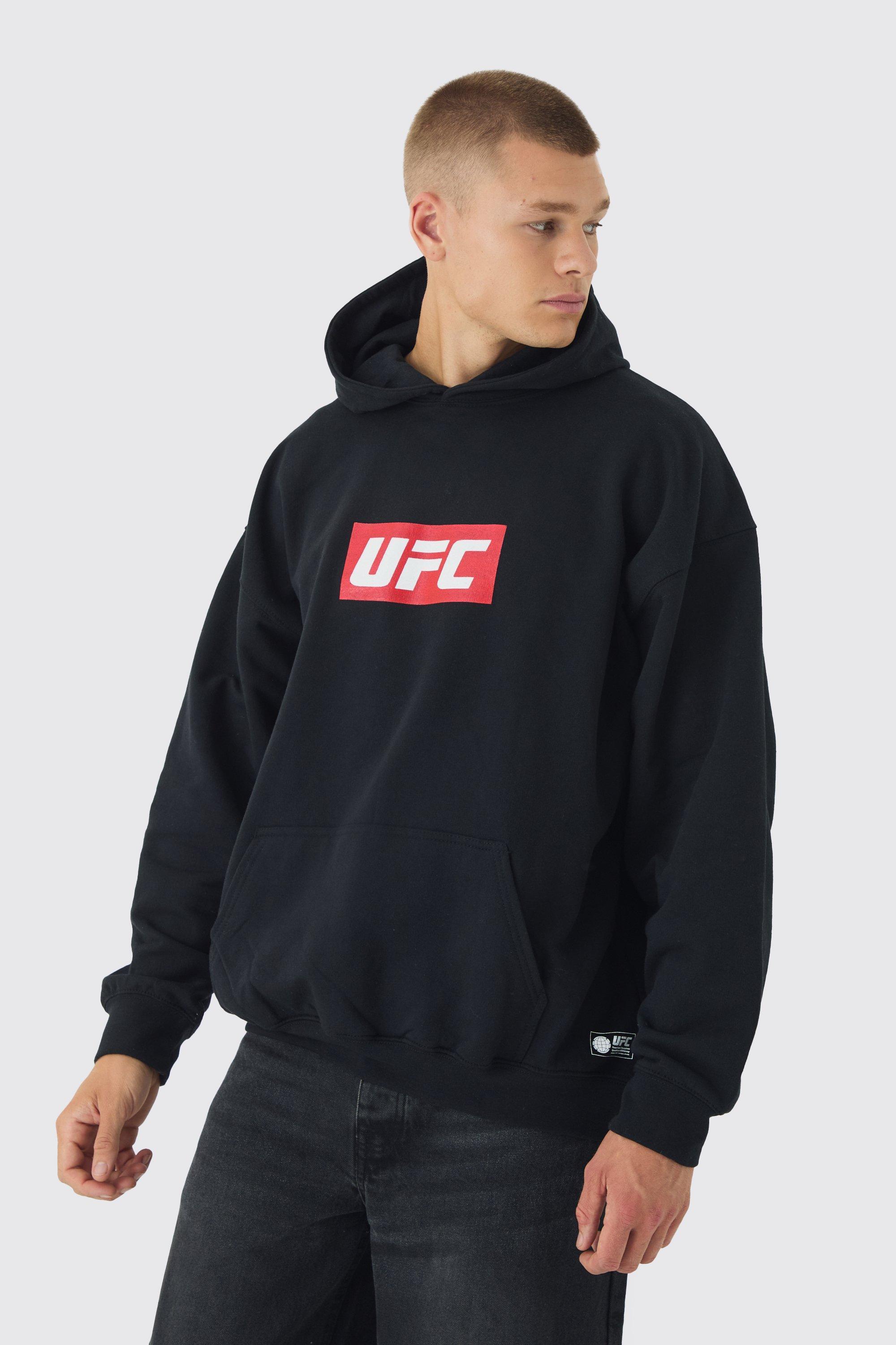 Oversized UFC License Print Hoodie | boohooMAN USA Product Image