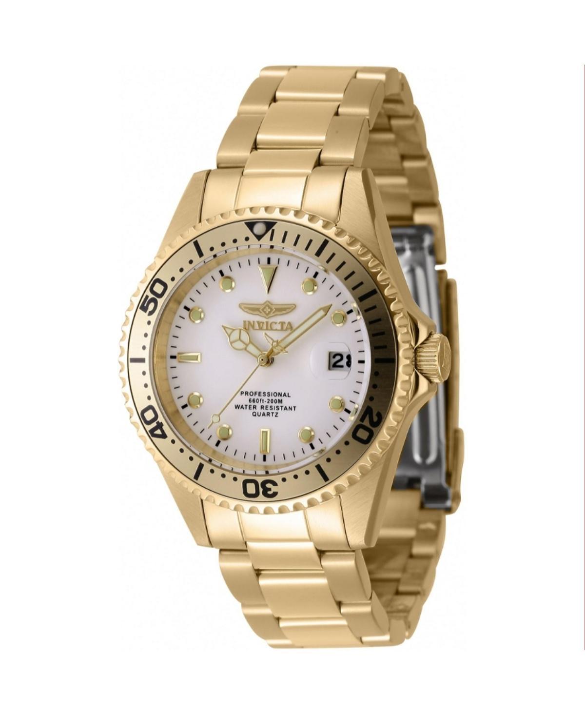 Invicta Mens 8938OB Pro Diver Quartz 3 Hand White Dial Watch - White Product Image