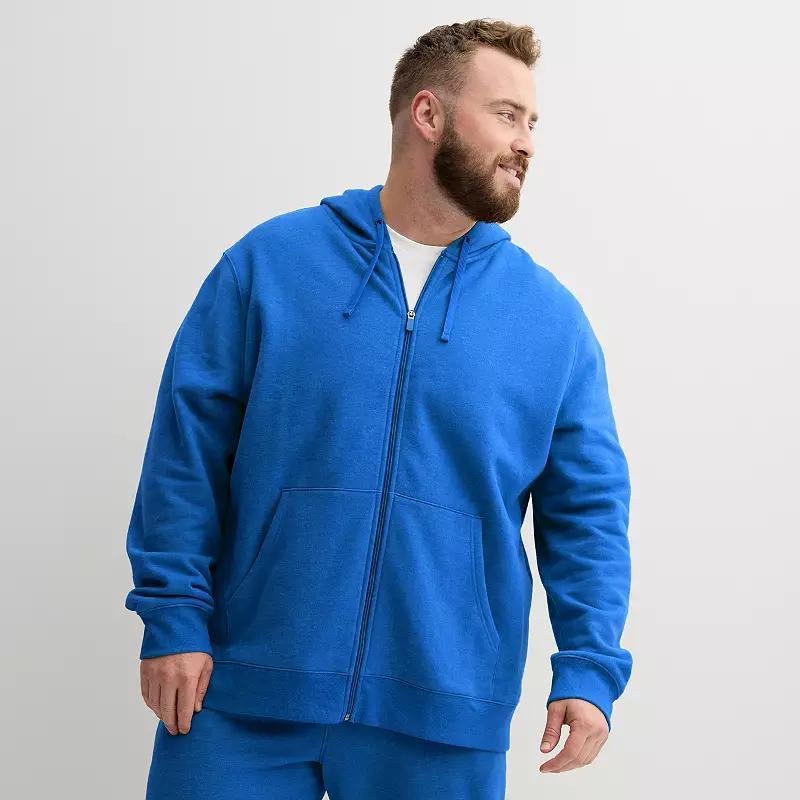 Big & Tall Tek Gear Ultra Soft Fleece Zip-Front Hoodie, Mens Product Image