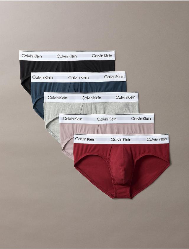 Calvin Klein Mens Modern Cotton Stretch 5-Pack Hip Brief - Multi - M Product Image