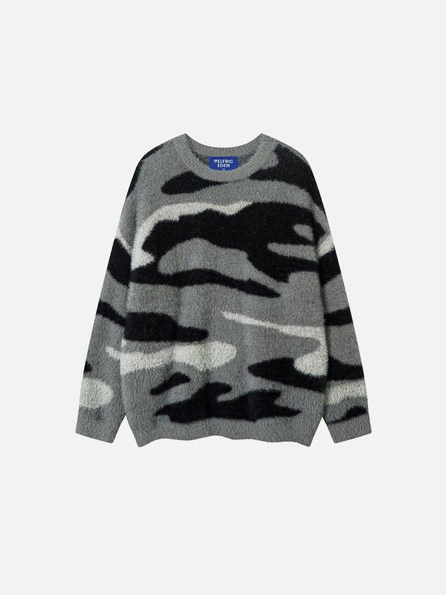 Aelfric Eden Camouflage Graphic Sweater Product Image