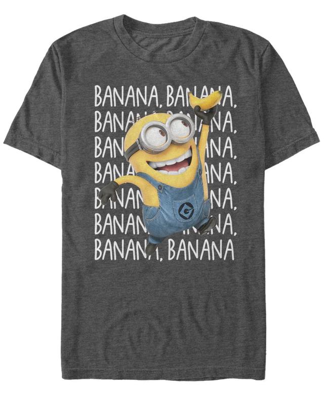 Minions Illumination Mens Despicable Me Bananas Short Sleeve T-Shirt Product Image