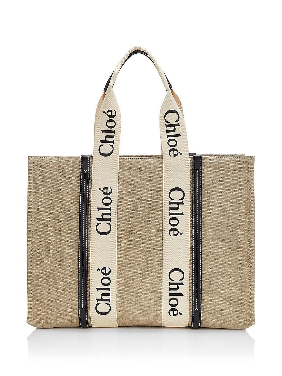 Woody Large Tote Bag in Linen Product Image