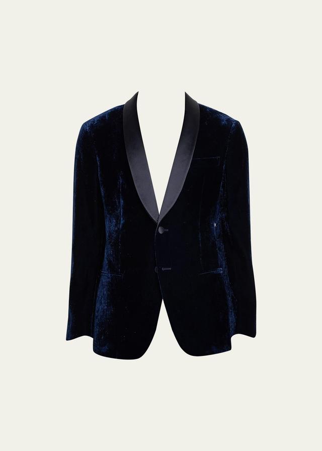 Mens Velvet Shawl-Lapel Dinner Jacket Product Image