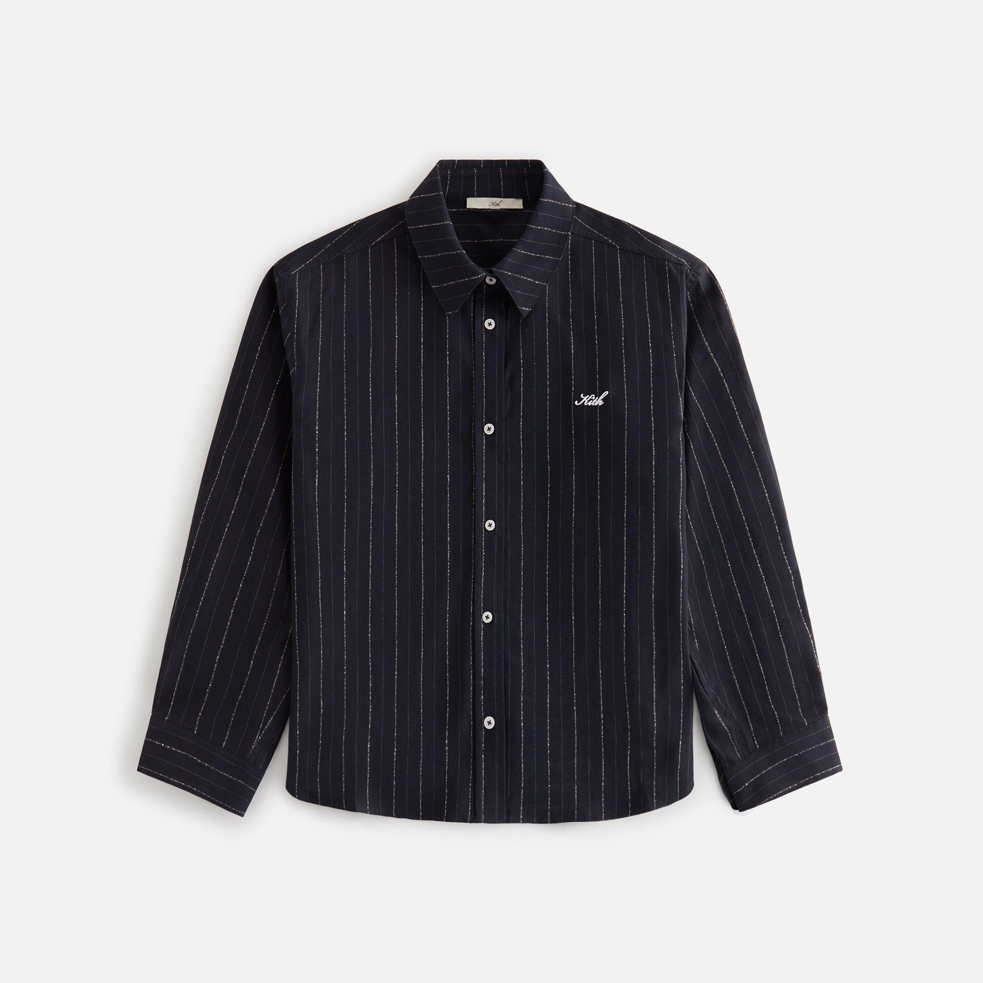 Kith Women Roanne Oversized Pinstripe Shirt - Ink Female product image