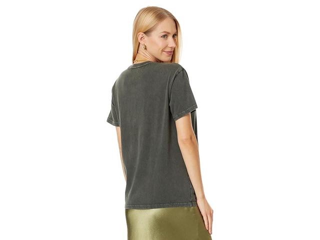 Lucky Brand Janis Kosmic Blues Boyfriend Tee (Black Ink) Women's Clothing Product Image