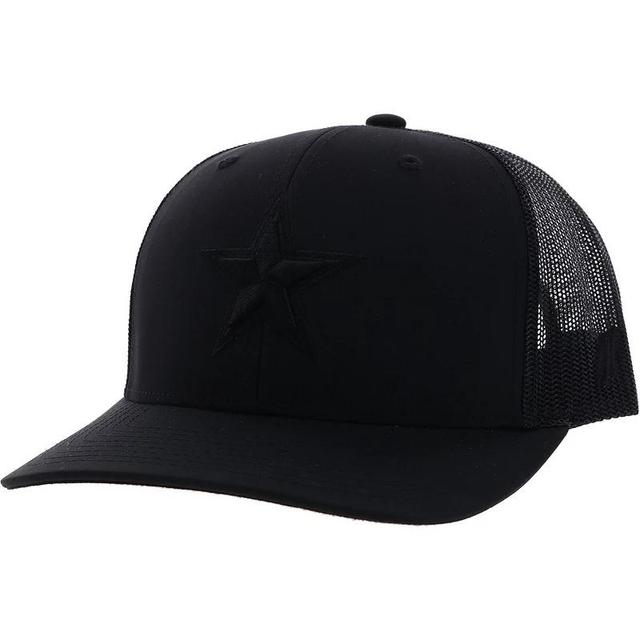 Mens HOOey Black Dallas Cowboys Star Trucker Adjustable Hat Product Image