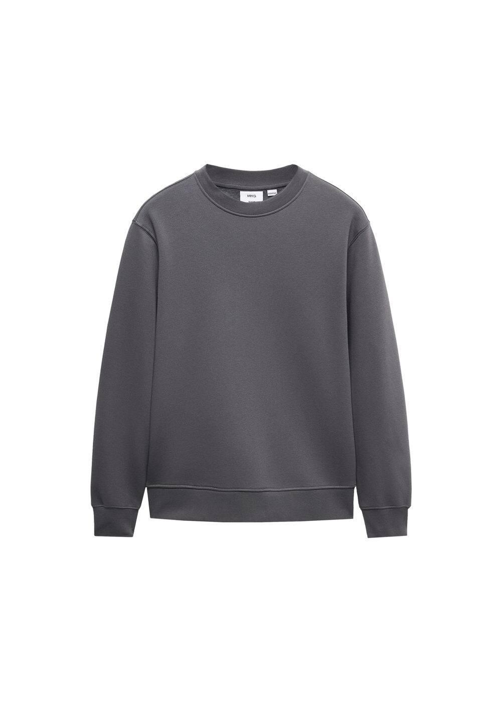 MANGO MAN - Lightweight cotton sweatshirt dark greyMen Product Image