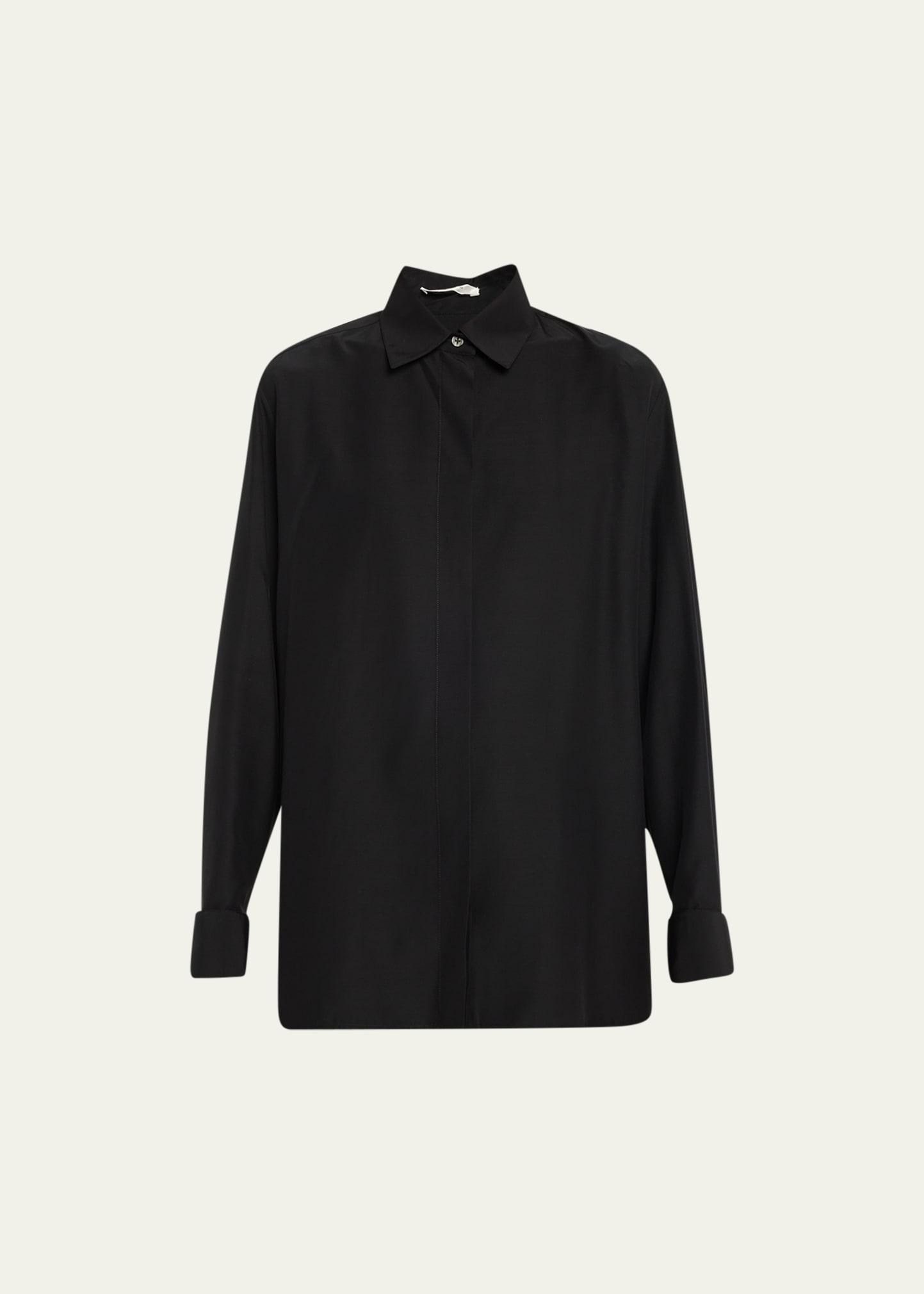 Sisella Wool-Blend Button-Front Shirt Product Image