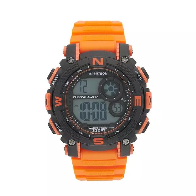 Armitron Pro Sport Mens EL LCD Digital Watch - 40-8284BOR Orange Product Image