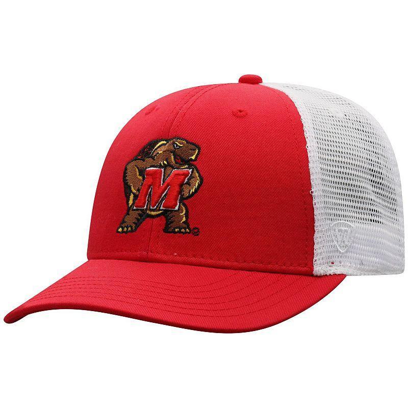 Mens Top of the World /White Maryland Terrapins Trucker Snapback Hat Product Image