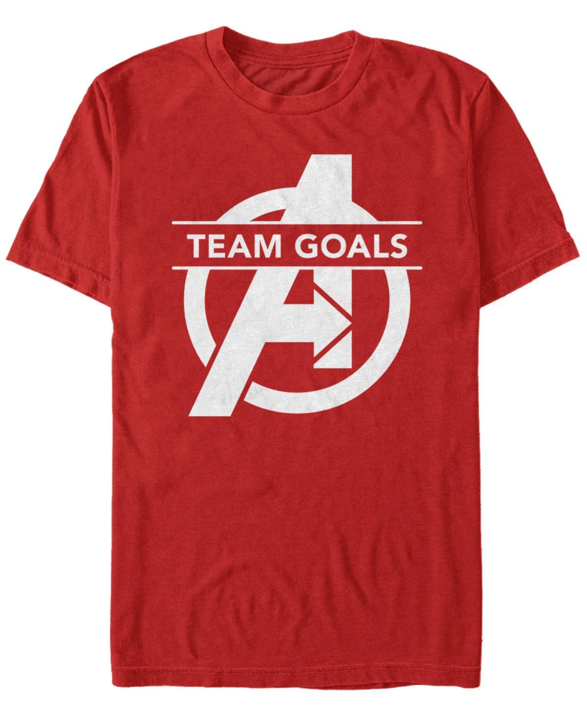 Mens Marvel Avengers Endgame Team Goals Logo Graphic Tee Red Product Image