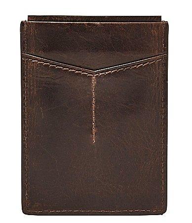 Fossil Derrick Leather RFID-Blocking Magnetic Card Case Product Image