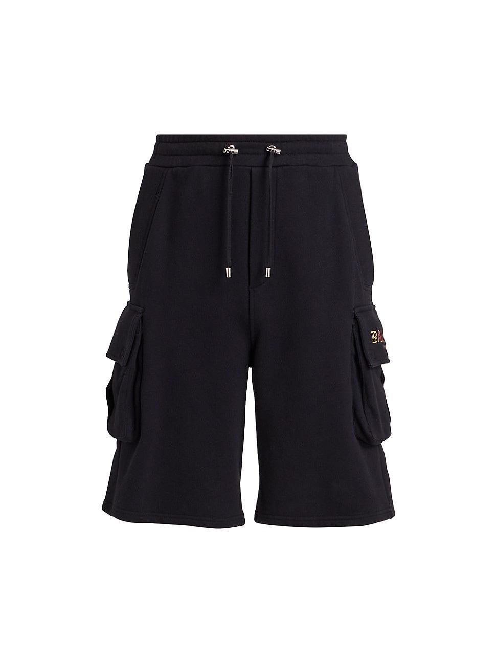 Mens Vintage Embroidered Logo Bermuda Cargo Shorts Product Image