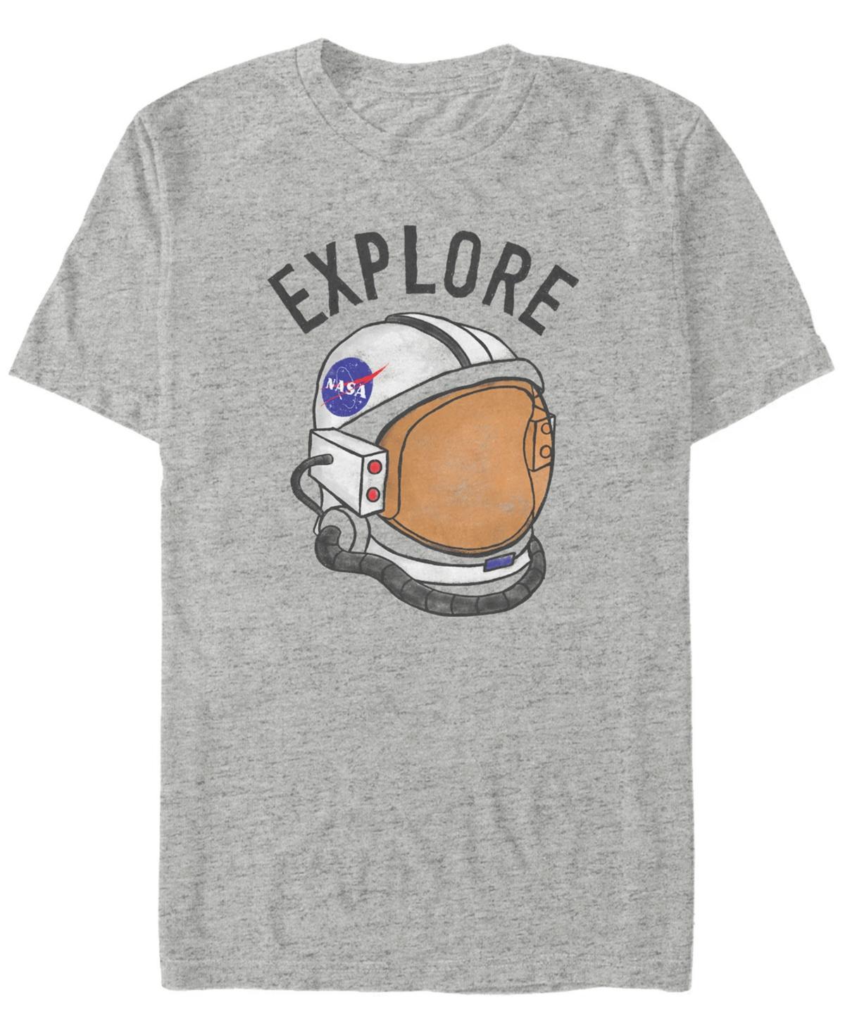 Fifth Sun Nasa Mens Explore Retro Helmet Logo Short Sleeve T- shirt Product Image