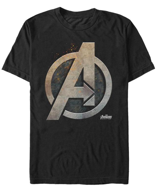 Mens Marvel Avengers Infinity War Steel Shield Graphic Tee Product Image