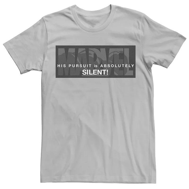 Mens Marvel Black Panther His Pursuit Is Absolutely Silent Logo Graphic Tee Product Image