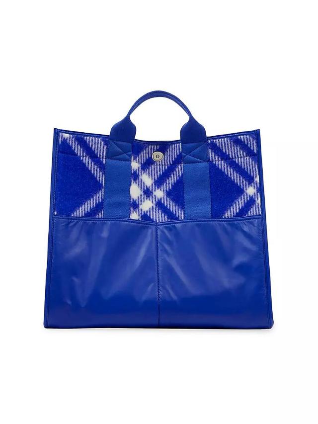 XL Check Shopper Tote Product Image