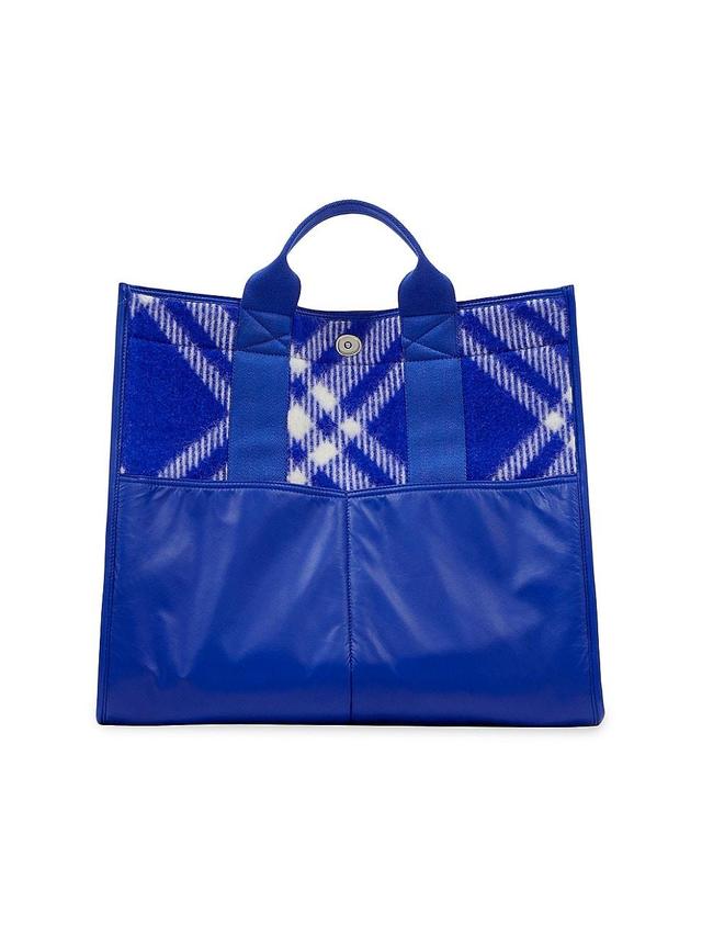 Mens XL Check Shopper Tote Product Image