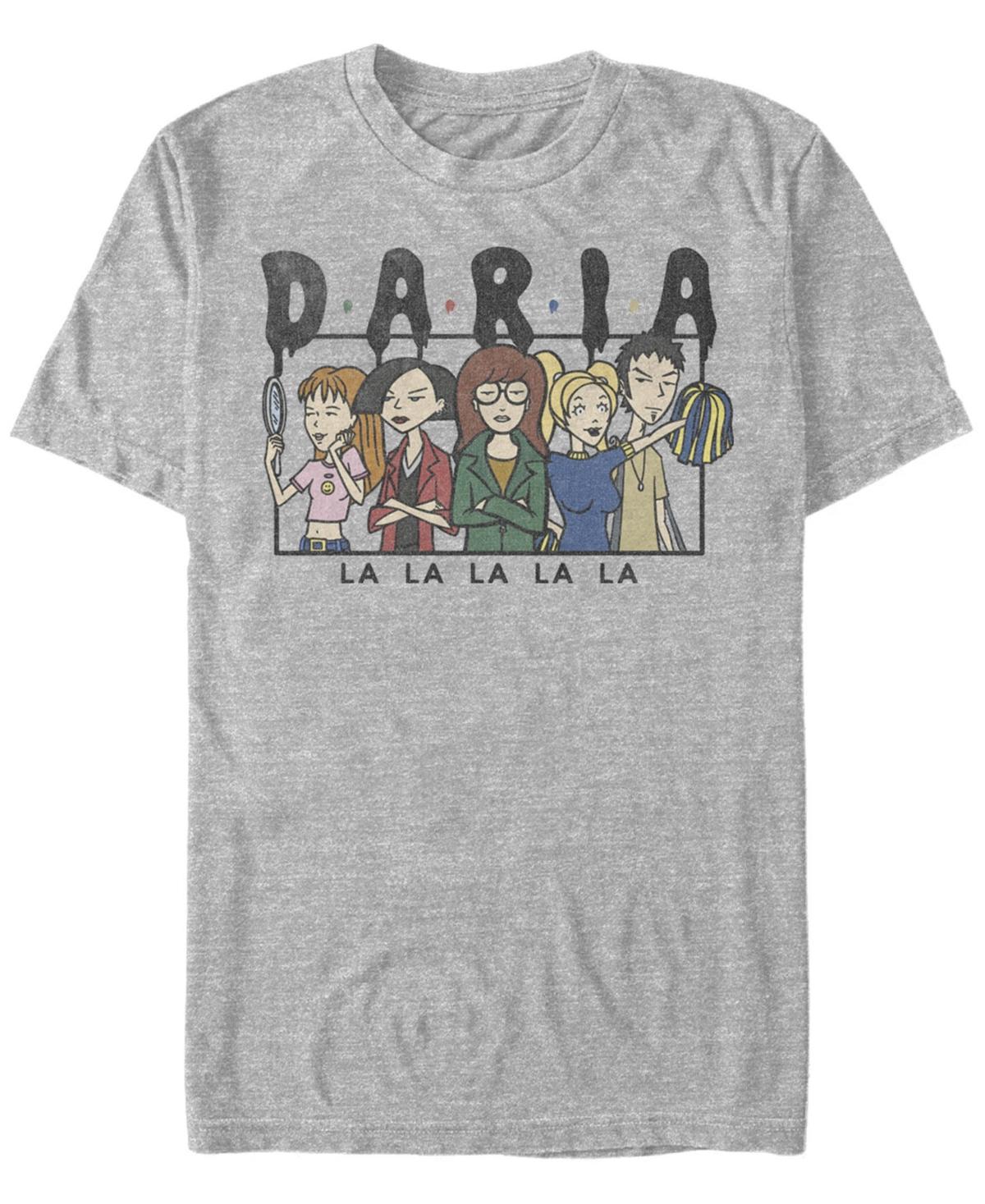 Mens Daria LA LA LA Group Shot Panel Tee Athletic Grey Product Image