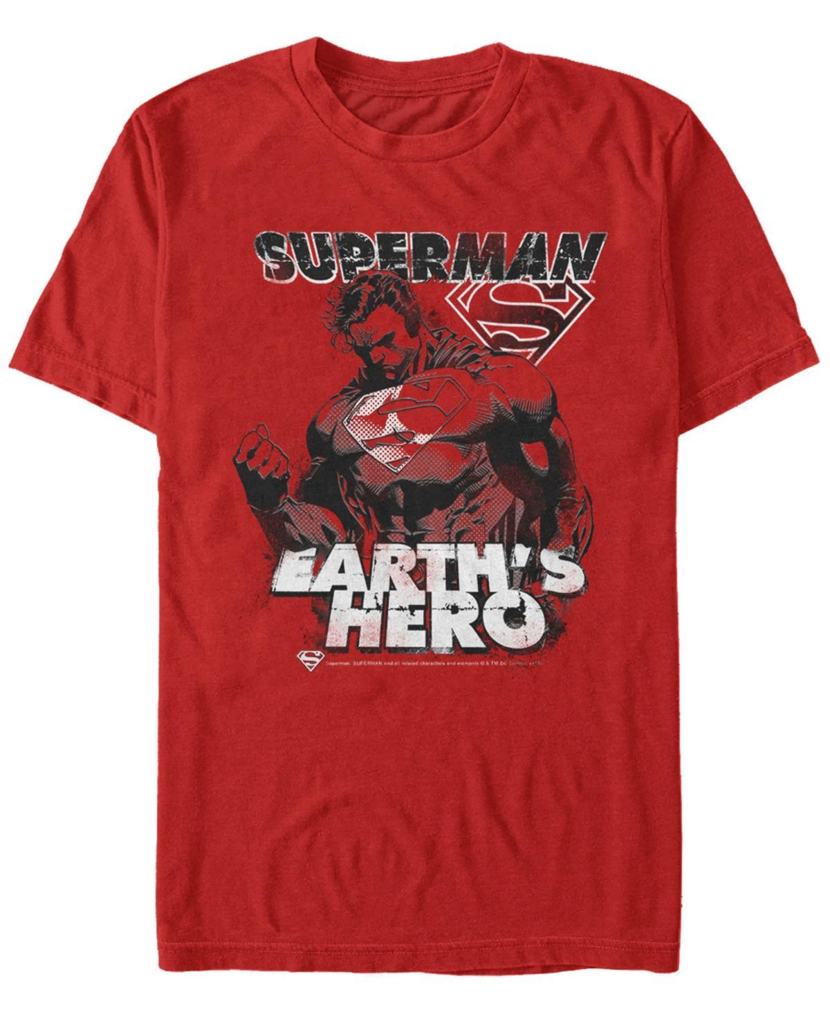 Fifth Sun Dc Mens Superman Earths Hero Short Sleeve T-Shirt Product Image