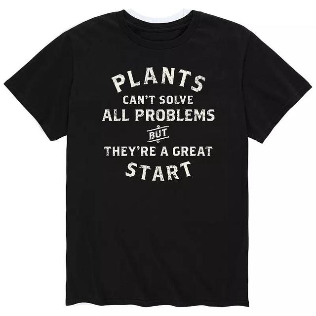 Mens Plants Cant Solve Problems Tee Product Image