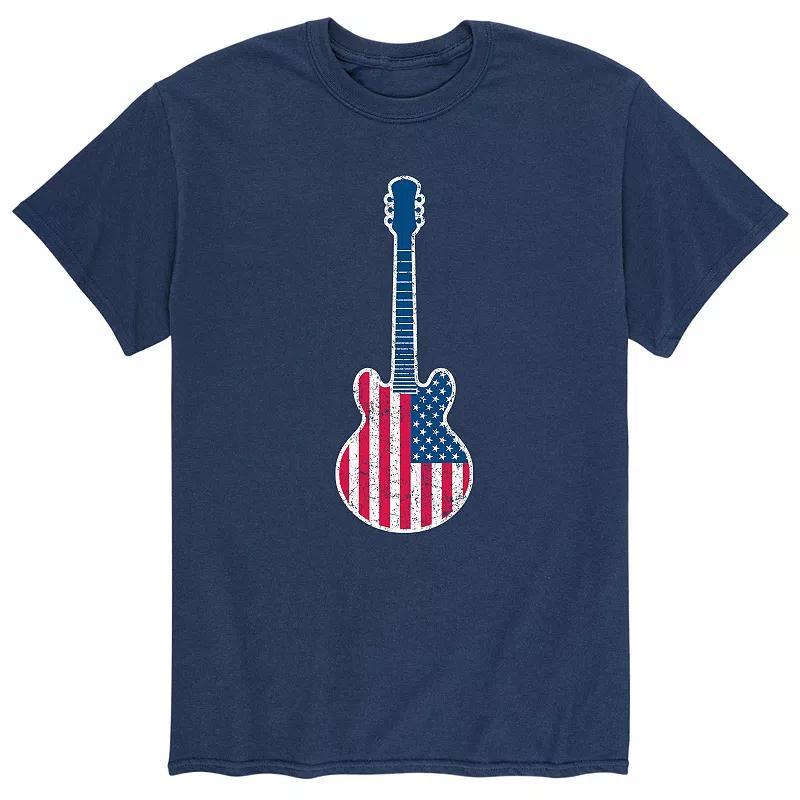 Mens Guitar Flag Fill USA Tee Product Image