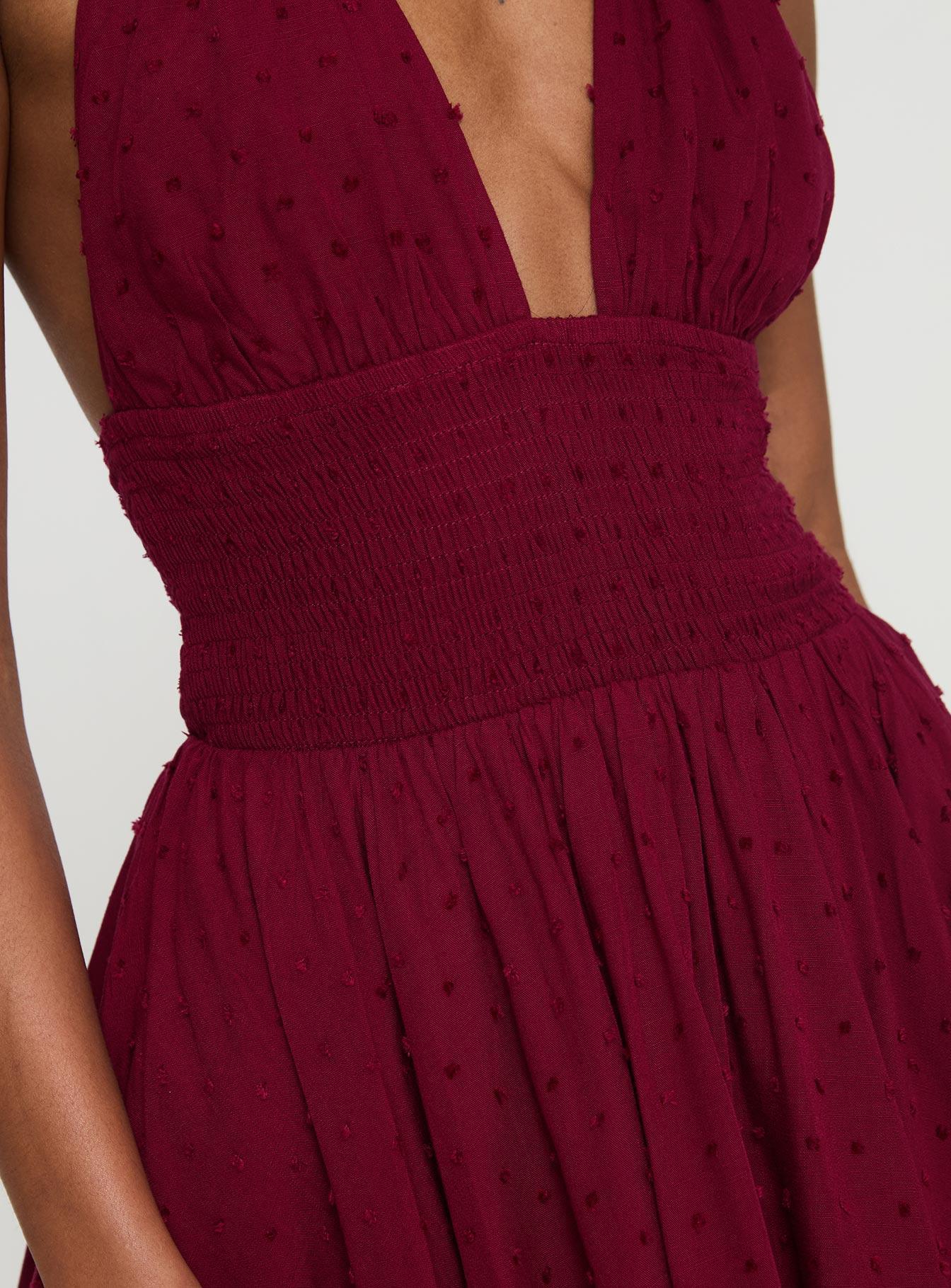 Bonfire Romper Burgundy Product Image