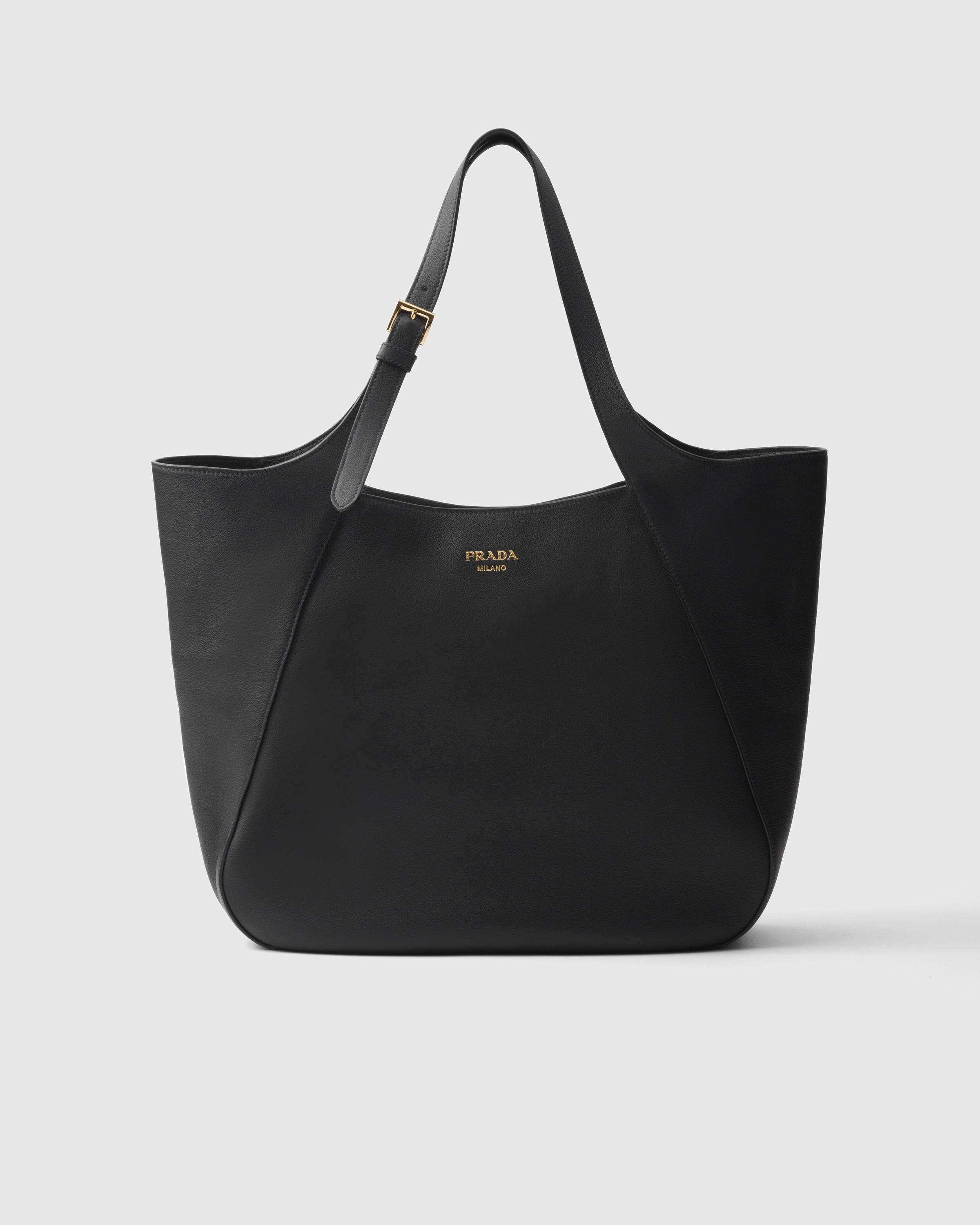 Large leather tote bag Product Image