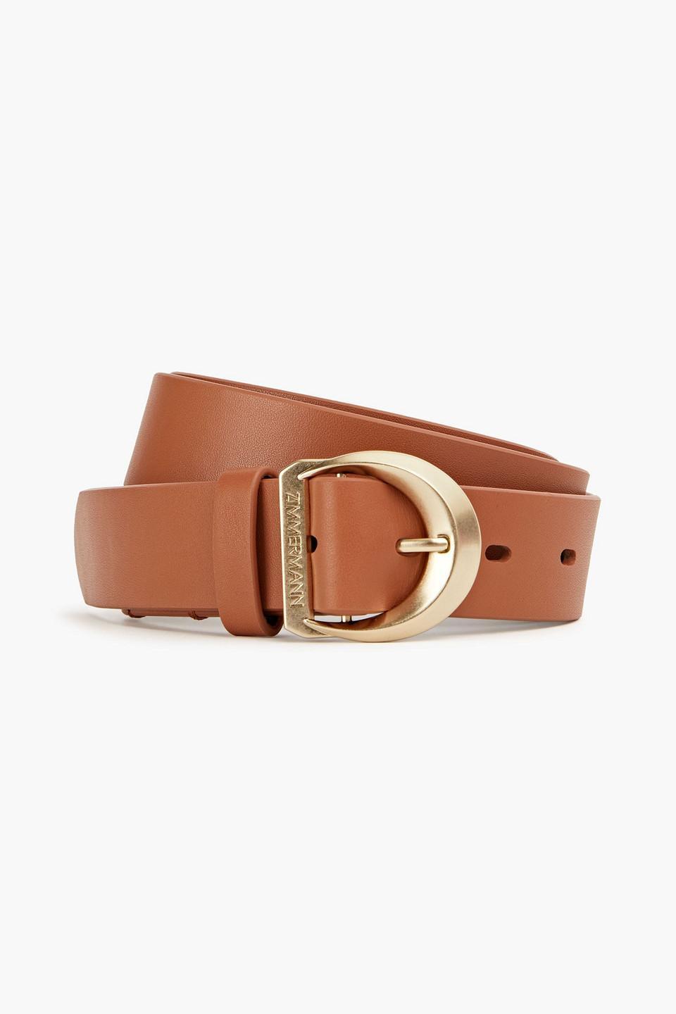 Leather Belt In Light Brown Product Image