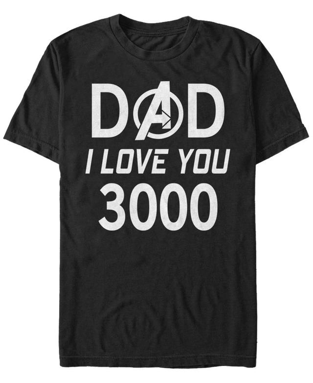 Marvel Mens Avengers Endgame I Love You 3000 Dad, Short Sleeve T-shirt Product Image