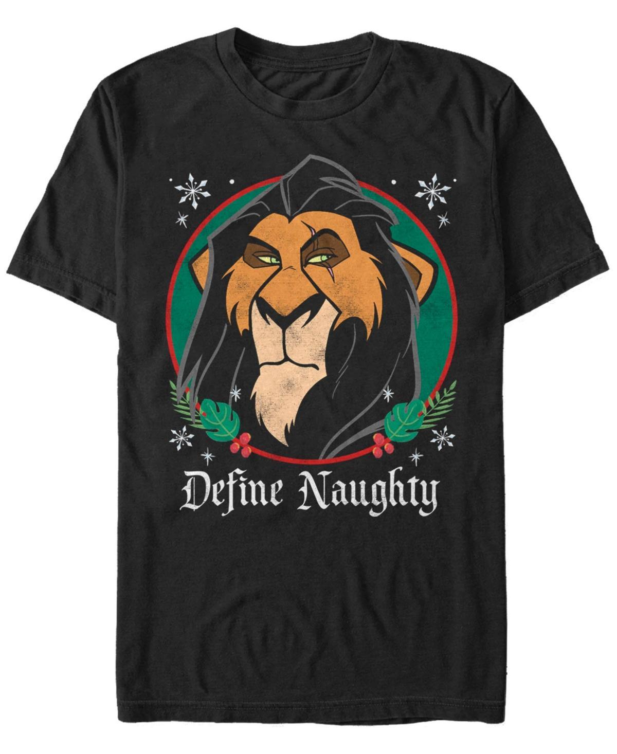 Mens Lion King Define Naughty Short Sleeve T-shirt Product Image