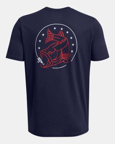 Under Armour® Men's S/S Navy Freedom Bass T-Shirt Product Image