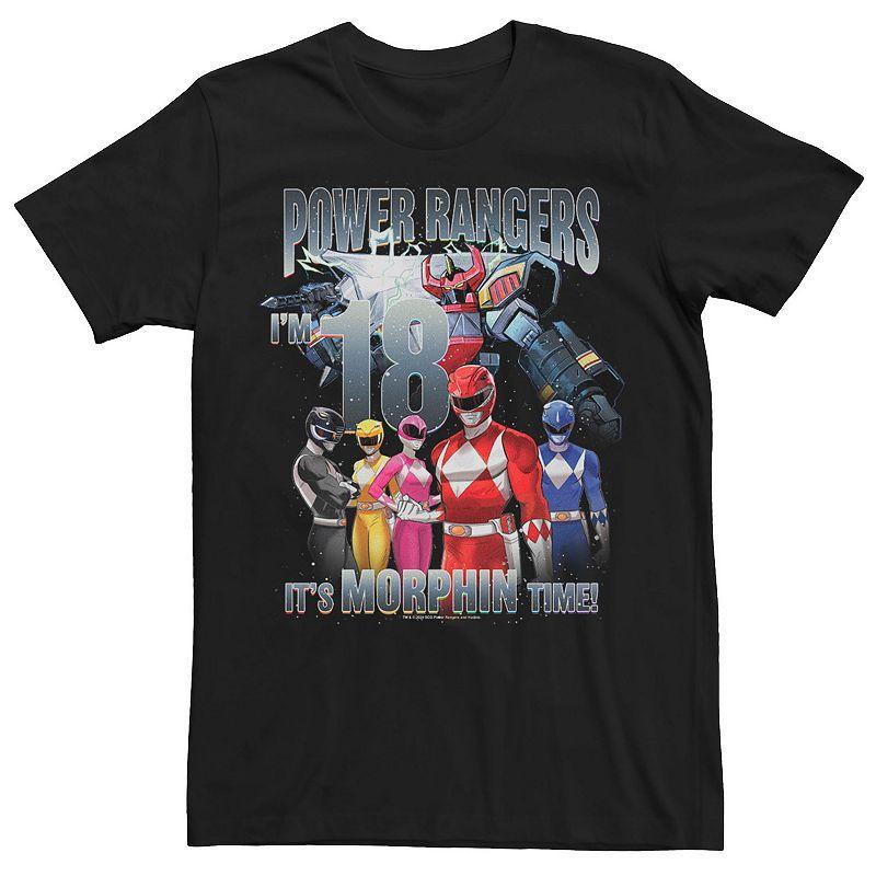 Mens Power Rangers 18th Birthday Morphin Time Tee Product Image