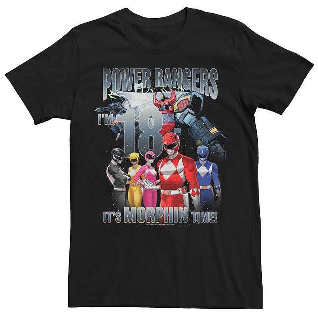 Mens Power Rangers 18th Birthday Morphin Time Tee Product Image