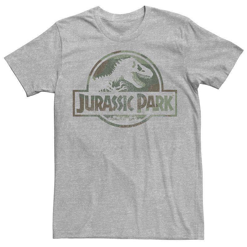 Mens Jurassic Park Camo Fossil Logo Tee, Mens Product Image