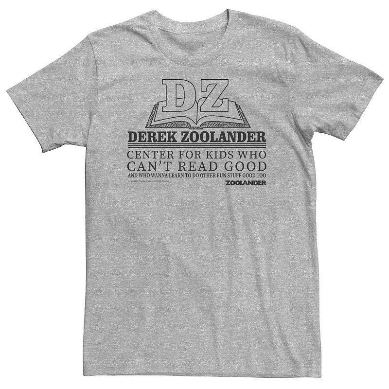 Big & Tall Zoolander Center For Kids Who Cant Read Good Tee, Mens Athletic Grey Product Image