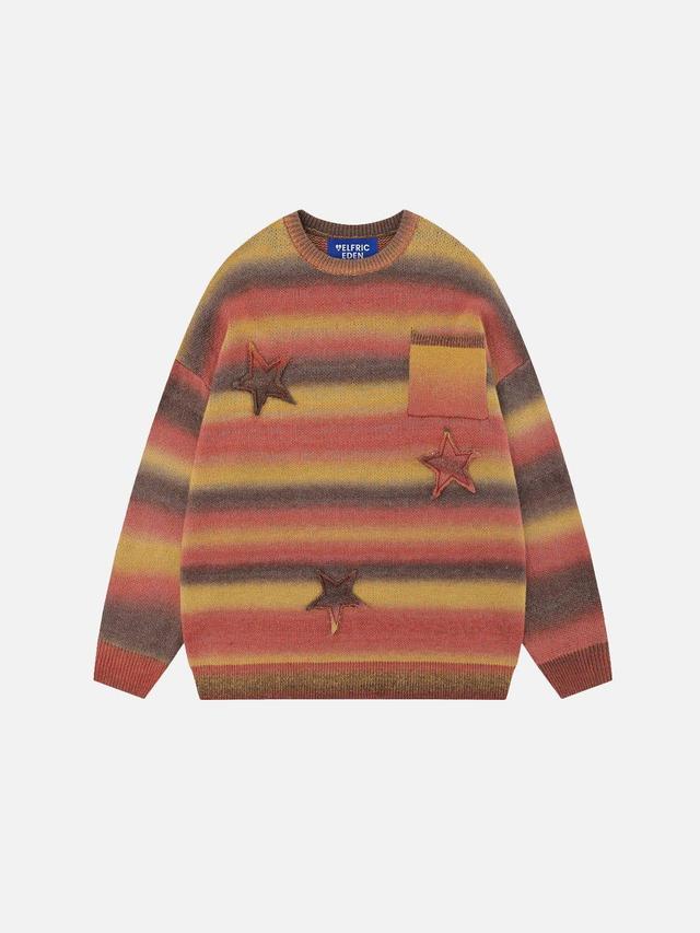 Aelfric Eden Gradient Stripe Star Sweater Product Image